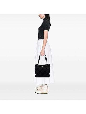 Chanel CC Suede Wild Stitch Tote (view 2)