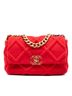 Chanel 100% Cotton Red Medium Jersey 19 Flap One size - photo 1