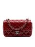 Chanel 100% Patent Leather Red Mini Rectangular Classic Patent Single Flap One size - photo 1