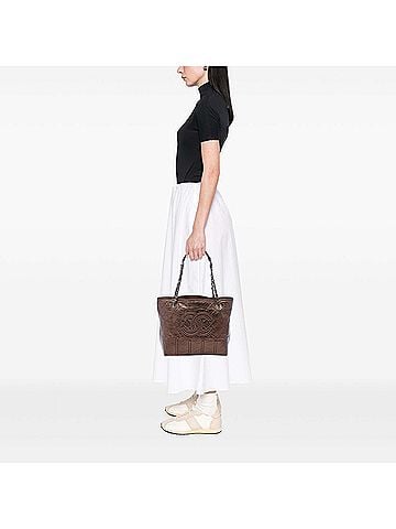 Chanel Distressed Calfskin Shopping In Moscow Tote (view 2)