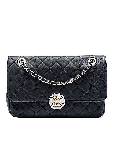 Chanel Quilted Lambskin Turn and Lock Flap (view 1)