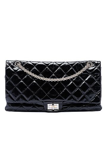 Chanel Quilted Crinkled Patent Reissue 2.55 Double Flap 227 (view 1)