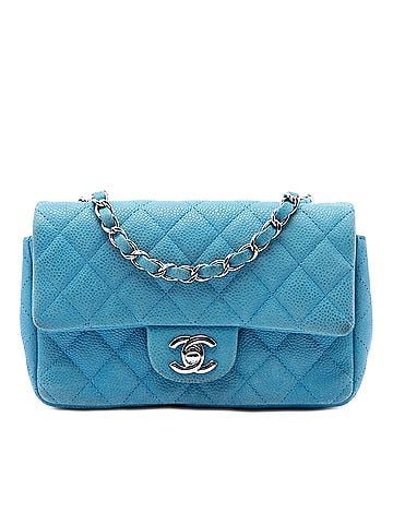 Chanel Mini Rectangular Classic Iridescent Caviar Single Flap (view 1)