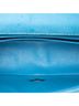 Chanel 100% Leather Blue Mini Rectangular Classic Iridescent Caviar Single Flap One size - photo 5