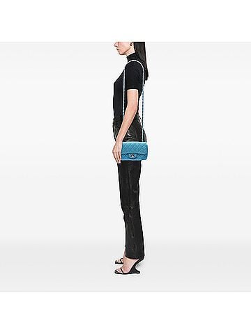 Chanel Mini Rectangular Classic Iridescent Caviar Single Flap (view 2)