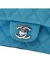 Chanel 100% Leather Blue Mini Rectangular Classic Iridescent Caviar Single Flap One size - photo 6