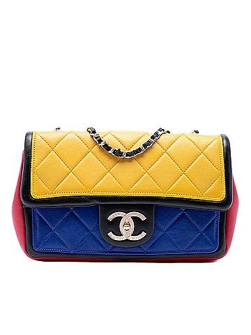 Chanel Mini Tricolor Lambskin Graphic Flap (view 1)
