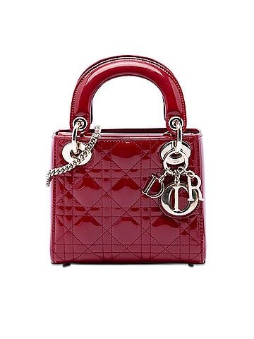 Dior Mini Patent Cannage Lady Dior (view 1)