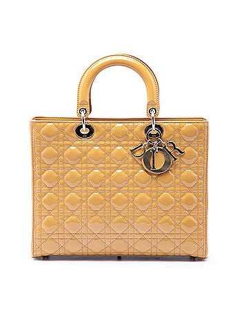 Dior Large Patent Cannage Lady Dior (view 1)