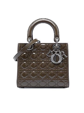 Dior Medium Patent Cannage Lady Dior (view 1)