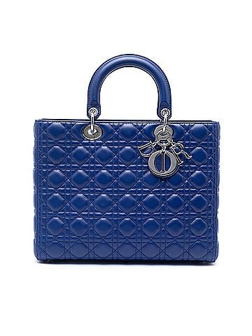 Dior Large Lambskin Cannage Lady Dior (view 1)