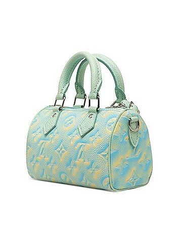 Louis Vuitton Louis Vuitton Monogram Empreinte Nano Speedy Bandoulière Summer Stardust Handbag Shoulder Bag 2WAY M46092 Vert d'Or Green Leather Women's LOUIS VUITTON (view 2)