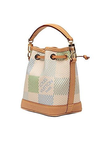 Louis Vuitton Louis Vuitton Damier Riches Nano Noe Shoulder Bag 2-Way Handbag N40640 Pistachio Green Leather Women's LOUIS VUITTON (view 2)