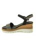 VANELi Black Women's Cedra Wedge Sandal Size 9 1/2 - photo 3