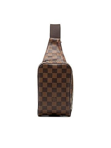 Louis Vuitton Louis Vuitton Damier Geronimos Old Model Body Bag/Waist Bag N51994 Brown Leather Men's LOUIS VUITTON (view 1)