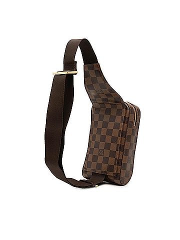 Louis Vuitton Louis Vuitton Damier Geronimos Old Model Body Bag/Waist Bag N51994 Brown Leather Men's LOUIS VUITTON (view 2)