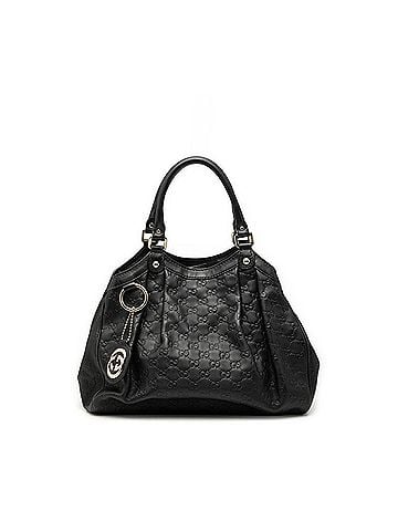 Gucci Gucci Guccissima Sukey Handbag 211944 Black Leather Women's GUCCI (view 1)