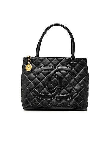 Chanel Chanel Reissue Tote Bag, Coco Mark Handbag, Black Caviar Leather, Women's CHANEL (view 1)