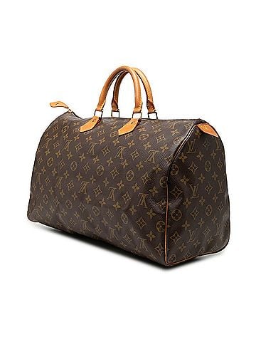 Louis Vuitton Louis Vuitton Monogram Speedy 40 Handbag M41106 Brown Leather Women's LOUIS VUITTON (view 2)