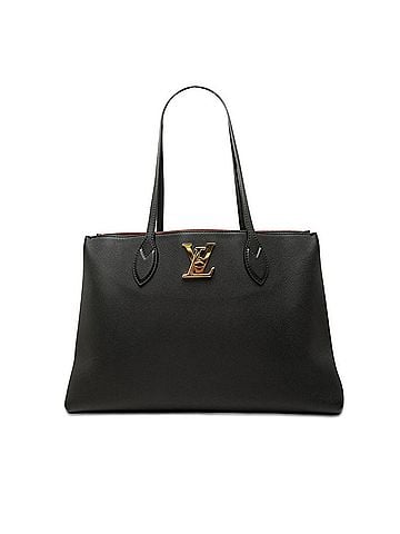 Louis Vuitton Louis Vuitton Lockme Shopper Tote Bag Handbag M57345 Black Leather Women's LOUIS VUITTON (view 1)