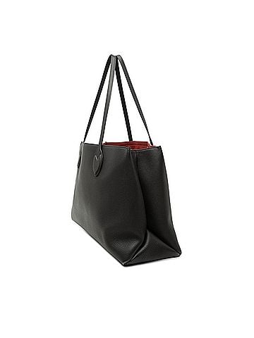 Louis Vuitton Louis Vuitton Lockme Shopper Tote Bag Handbag M57345 Black Leather Women's LOUIS VUITTON (view 2)