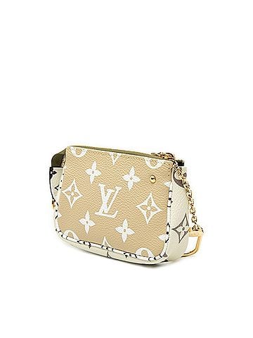 Louis Vuitton Louis Vuitton Monogram Giant Mini Pochette Accessoires Handbag Pouch M67579 Beige Green Ivory Women's LOUIS VUITTON (view 2)