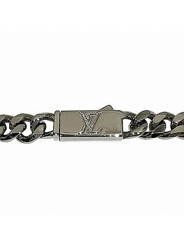 Louis Vuitton Louis Vuitton Monogram Raw Necklace, Accessory, Total Weight 26.2g, 64cm, Metal, M01490 (view 2)