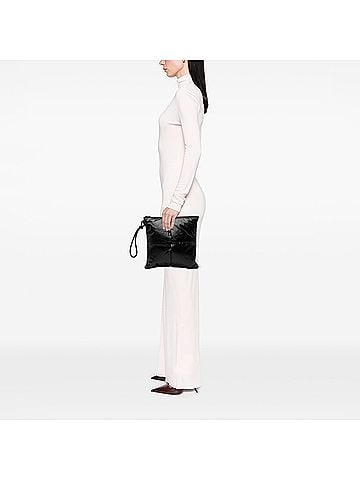 Bottega Veneta Nappa Intrecciato Padded Square Wristlet Pouch (view 2)