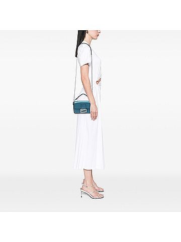 Fendi Mini Metallic Leather Selleria Baguette Satchel (view 2)