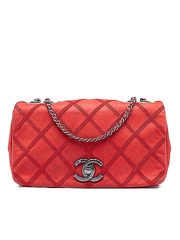 Chanel Small Nubuck Diamond Stitch Chain Flap (view 1)