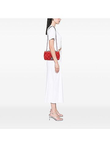 Chanel Small Nubuck Diamond Stitch Chain Flap (view 2)