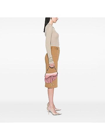 Dior Mini Grained Calfskin Saddle Bag (view 2)