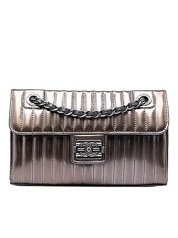 Chanel Small Vertical Quilted Patent Maharaja Express Flap (view 1)