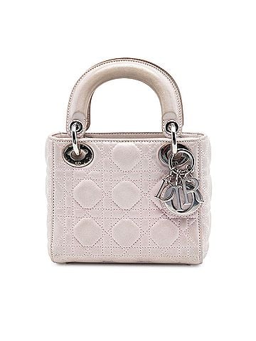 Dior Mini Iridescent Lambskin Cannage Lady Dior (view 1)
