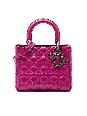 Dior Medium Lambskin Cannage Lady Dior (view 1)