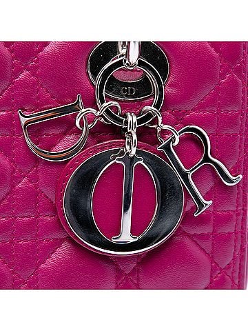 Dior Medium Lambskin Cannage Lady Dior (view 2)