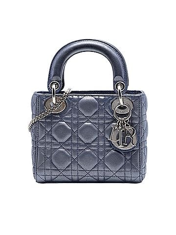 Dior Mini Iridescent Lambskin Cannage Lady Dior (view 1)