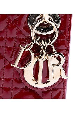 Dior Mini Patent Cannage Lady Dior (view 2)