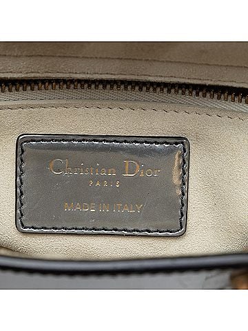 Dior Mini Metallic Patent Lady Dior (view 2)