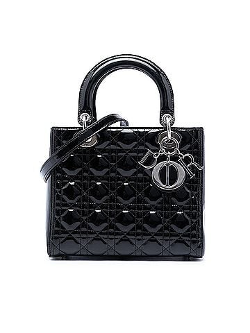 Dior Medium Patent Cannage Lady Dior (view 1)