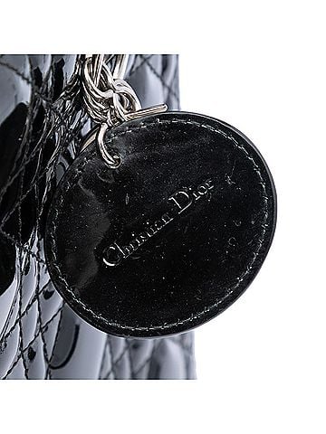 Dior Medium Patent Cannage Lady Dior (view 2)