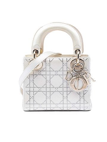 Dior Mini Satin Cannage Crystal Embellished Lady Dior (view 1)