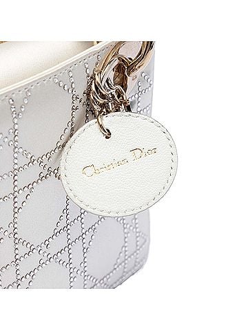 Dior Mini Satin Cannage Crystal Embellished Lady Dior (view 2)