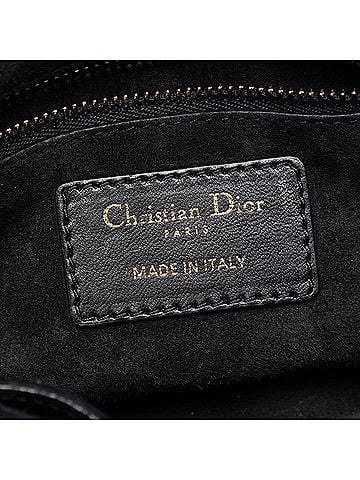 Dior Mini Lambskin Cannage Studded Supple Lady Dior (view 2)