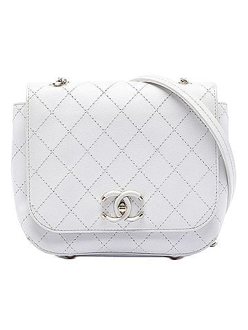 Chanel Small Stitched Calfskin Covered CC Flap (view 1)