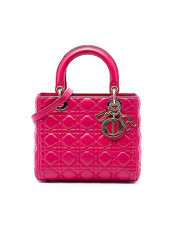 Dior Medium Lambskin Cannage Lady Dior (view 1)