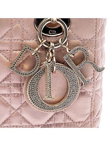 Dior Small Satin Cannage Swarovski Lady Dior (view 2)