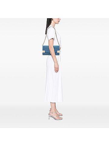 Chanel CC Chocolate Bar Denim Flap (view 2)