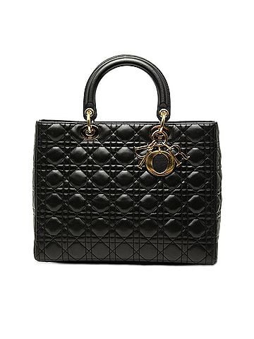 Dior Large Lambskin Cannage Lady Dior (view 1)
