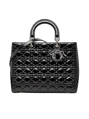 Dior Large Patent Cannage Lady Dior (view 1)